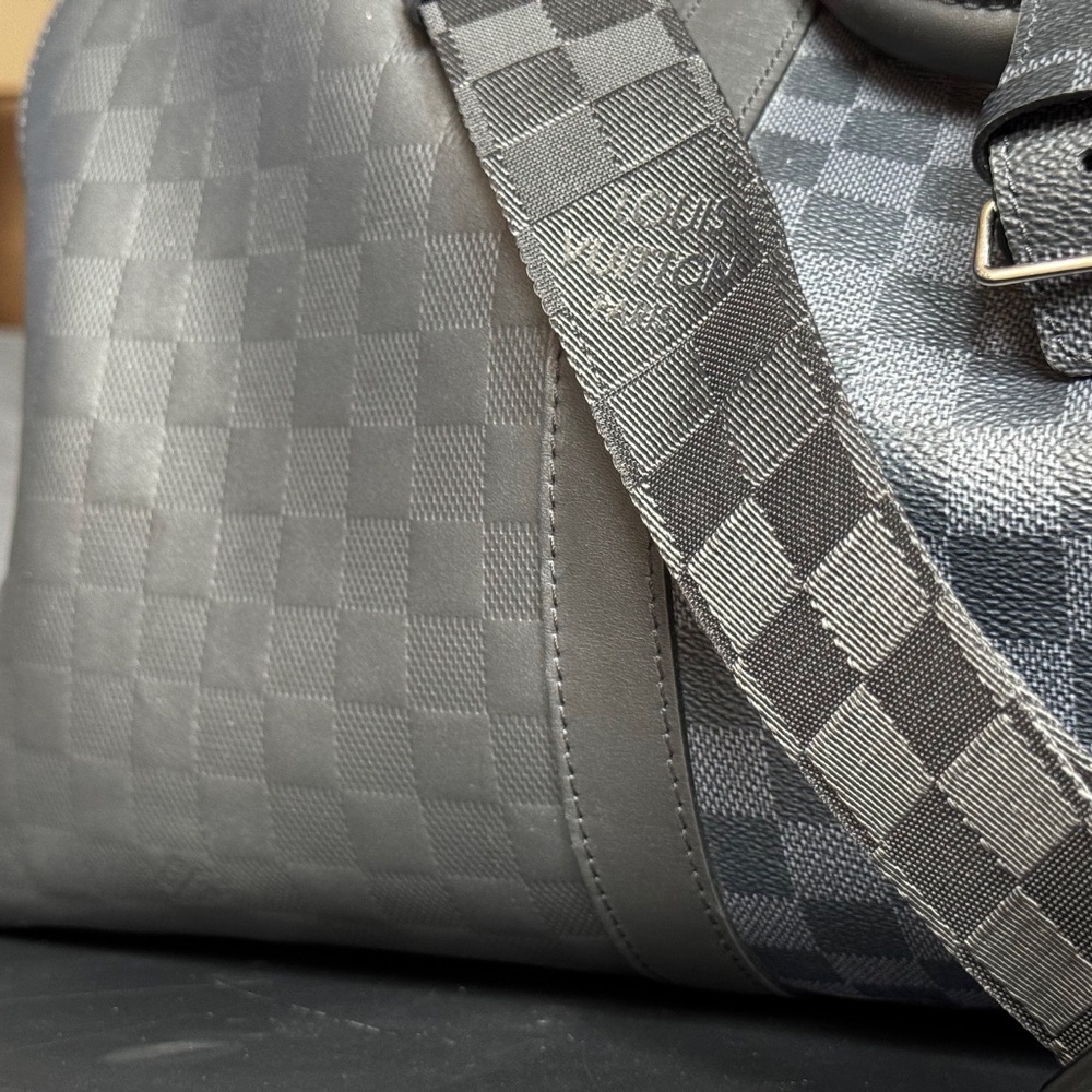 Louis Vuitton Keepall Bandoulière 50 Damier Graphite Leather & Canvas Split Duff - Picture 16 of 16